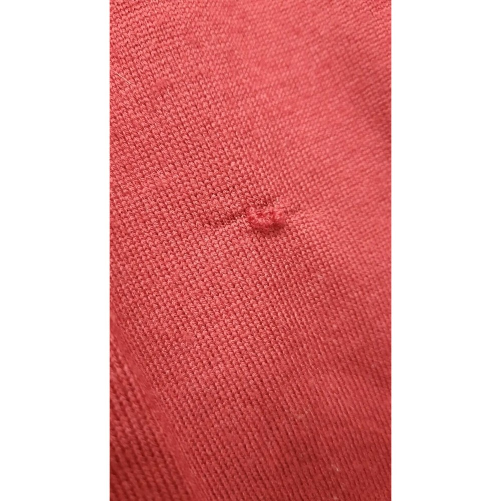 Brooks Brothers  Saxxon Wool Sweater V Neck Pullover Burgandy Mens XL - Picture 7 of 8